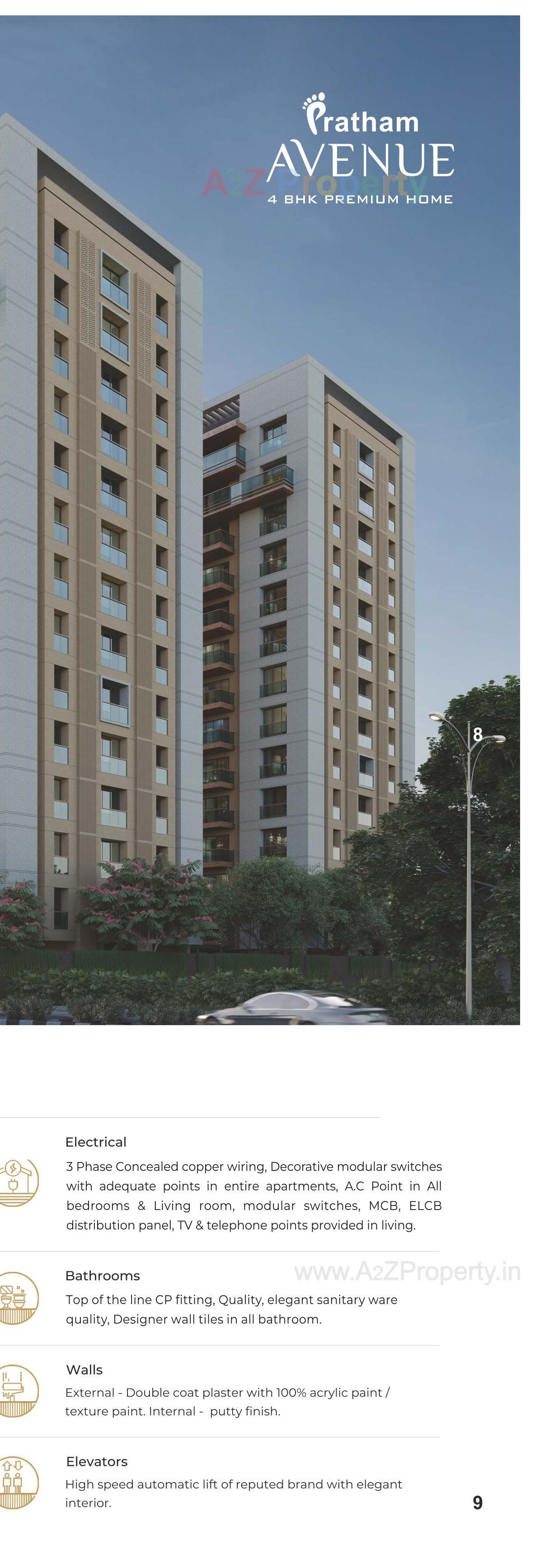 3D Elevation of real estate project Pratham Avenue located at Surat, Surat, Gujarat