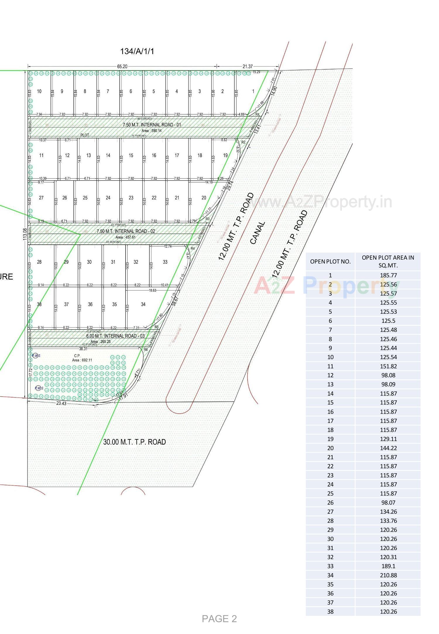 Layout of real estate project Pratishtha Bunglows located at Abrama, Surat, Gujarat