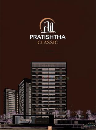 Elevation of real estate project Pratishtha Classic located at Abrama, Surat, Gujarat