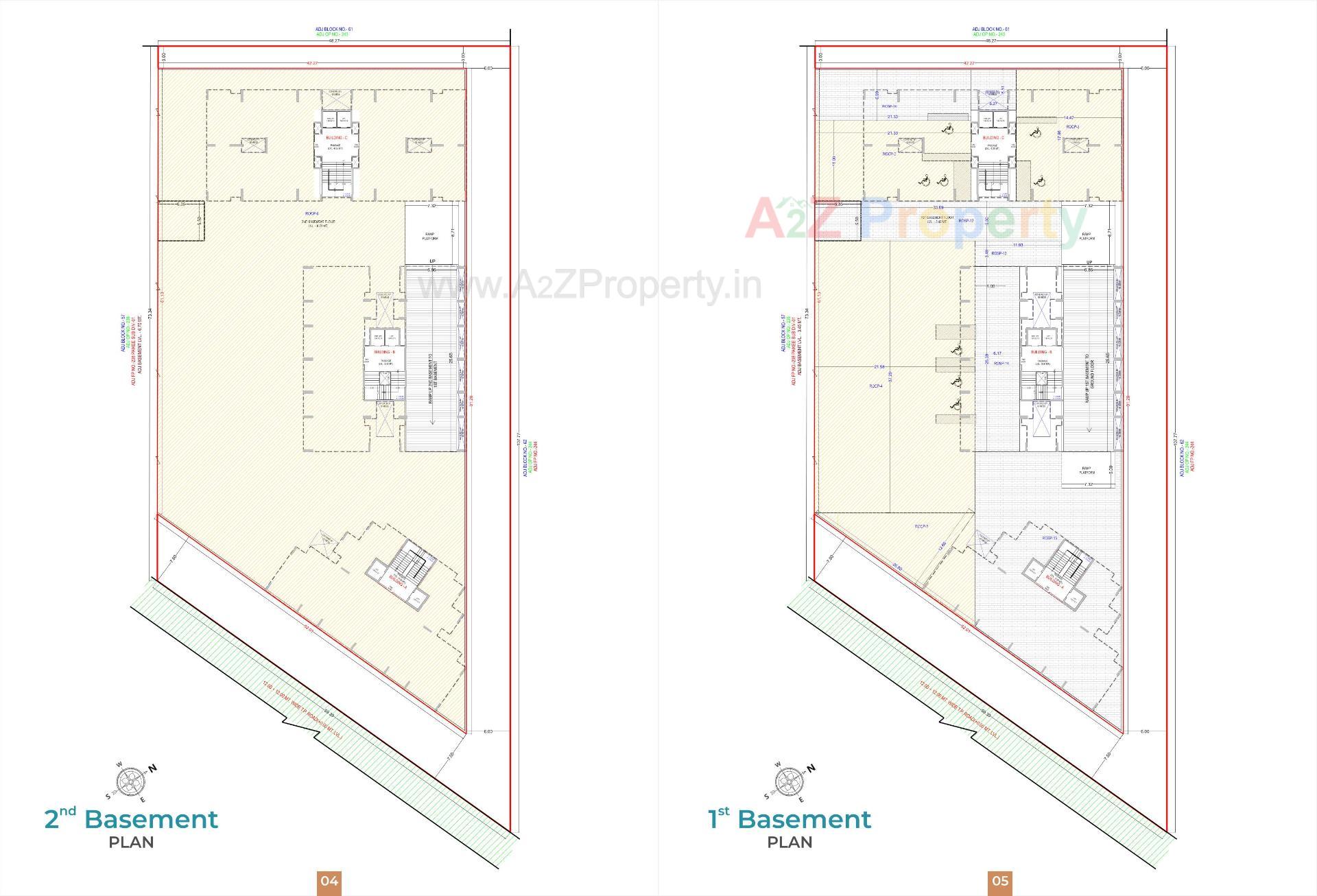 Layout of real estate project Pratishtha Classic located at Abrama, Surat, Gujarat