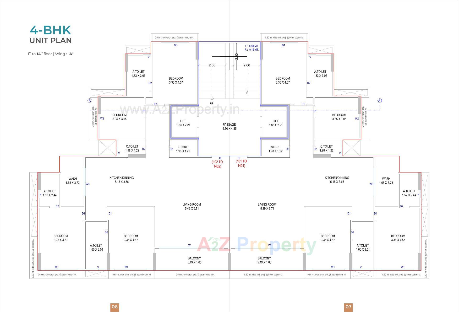 Layout of real estate project Pratishtha Classic located at Abrama, Surat, Gujarat