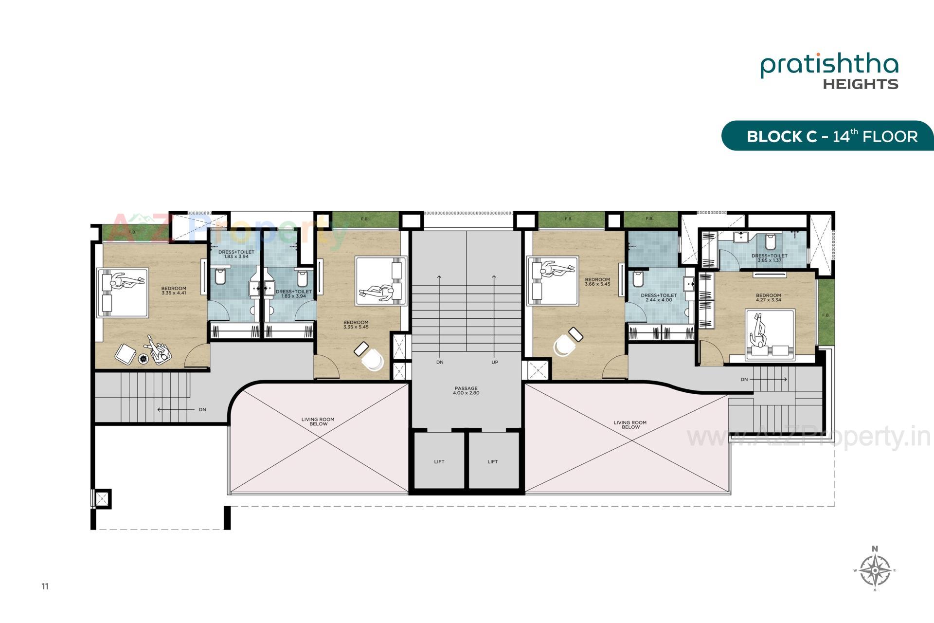 Layout of real estate project Pratishtha Heights located at Bhesan, Surat, Gujarat