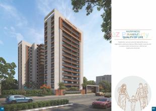 Elevation of real estate project Pratishtha Luxuria located at Abrama, Surat, Gujarat
