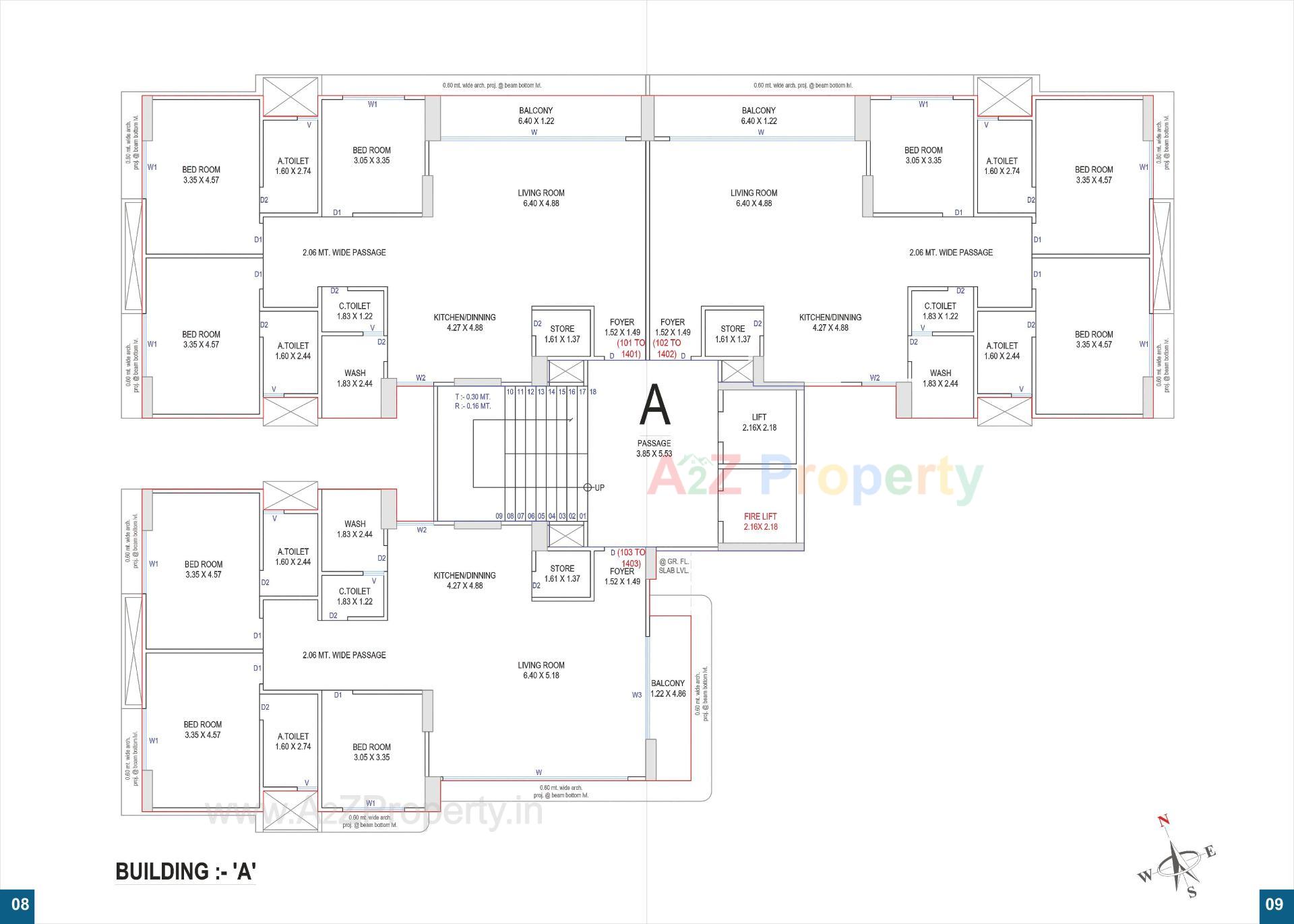 Layout of real estate project Pratishtha Luxuria located at Abrama, Surat, Gujarat