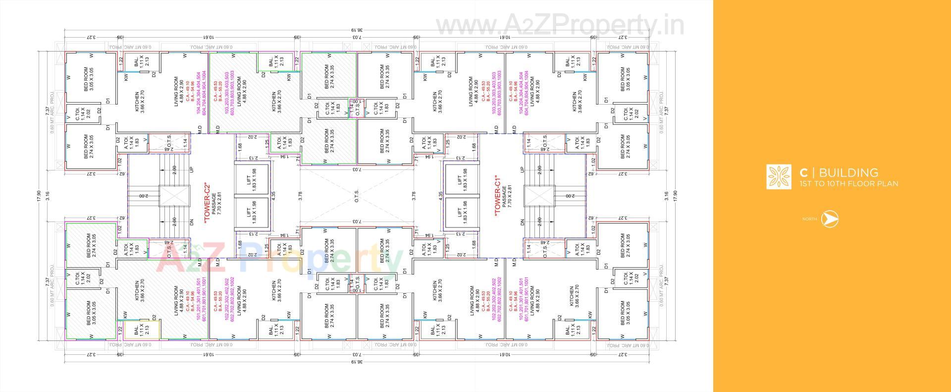 Layout of real estate project Prayosha Bliss located at Dindoli, Surat, Gujarat