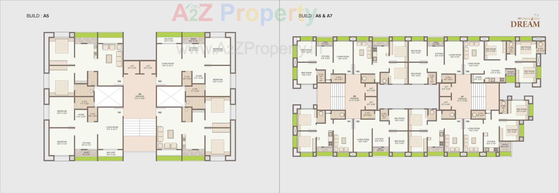 Layout of real estate project Prayosha Dream located at Surat, Surat, Gujarat