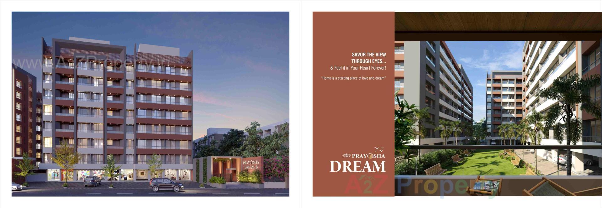 3D Elevation of real estate project Prayosha Dream located at Surat, Surat, Gujarat