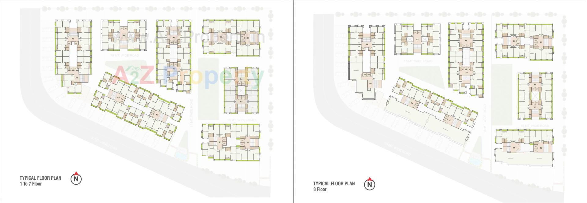 Layout of real estate project Prayosha Dream located at Surat, Surat, Gujarat