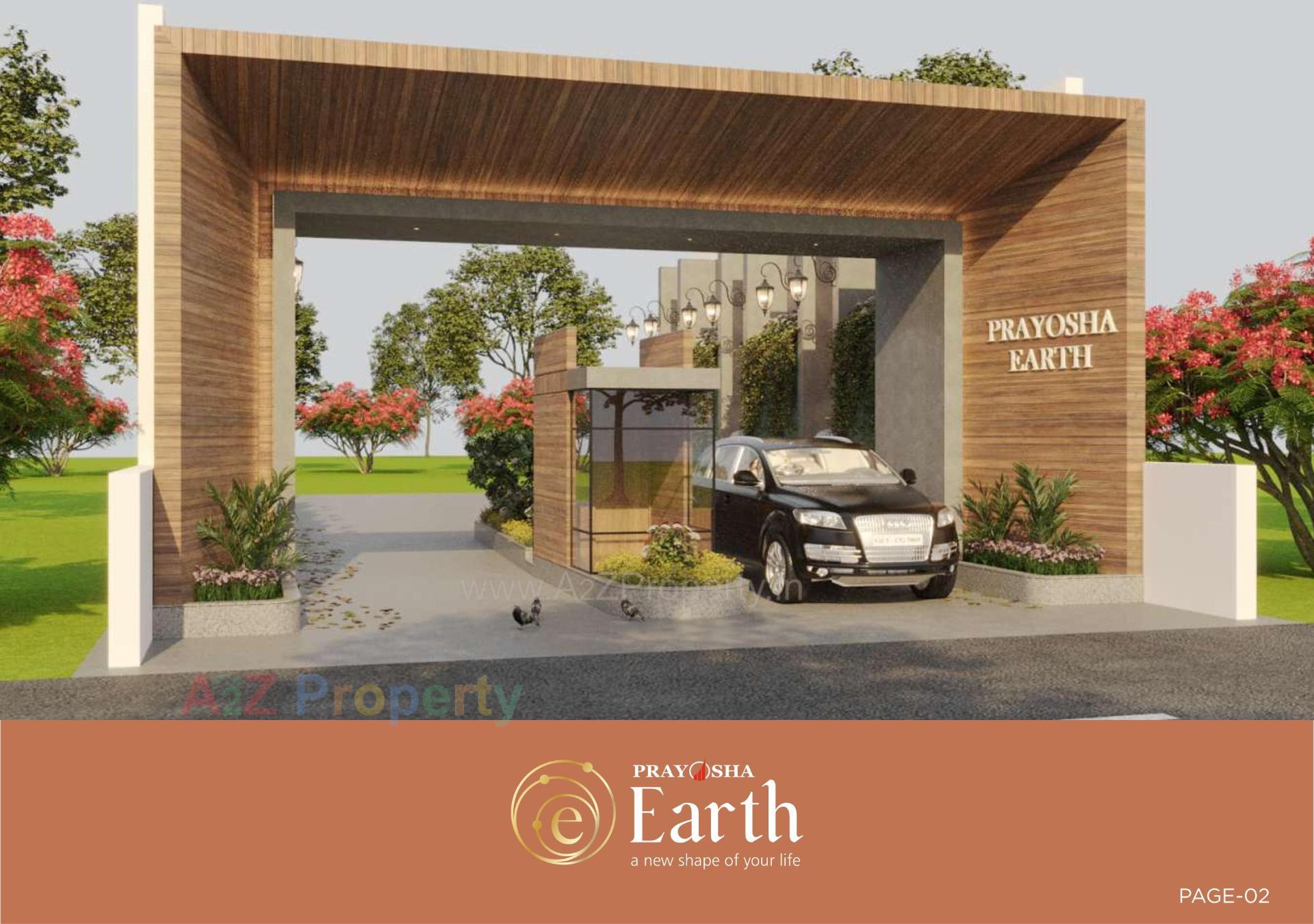 3D Elevation of real estate project Prayosha Earth located at Karadava, Surat, Gujarat