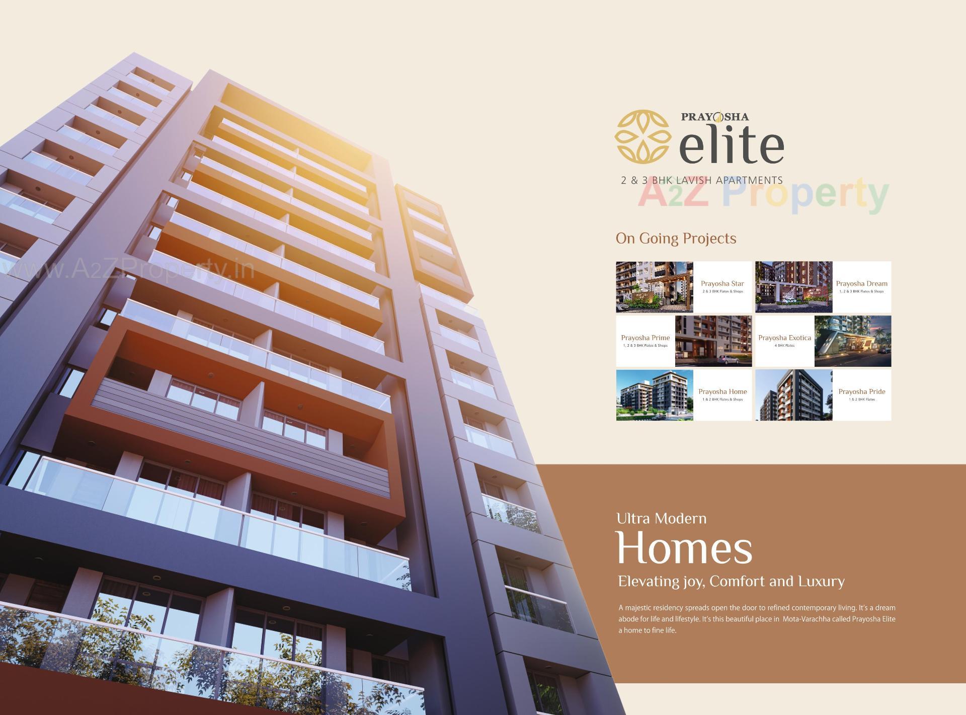 3D Elevation of real estate project Prayosha Elite located at Mo, Surat, Gujarat