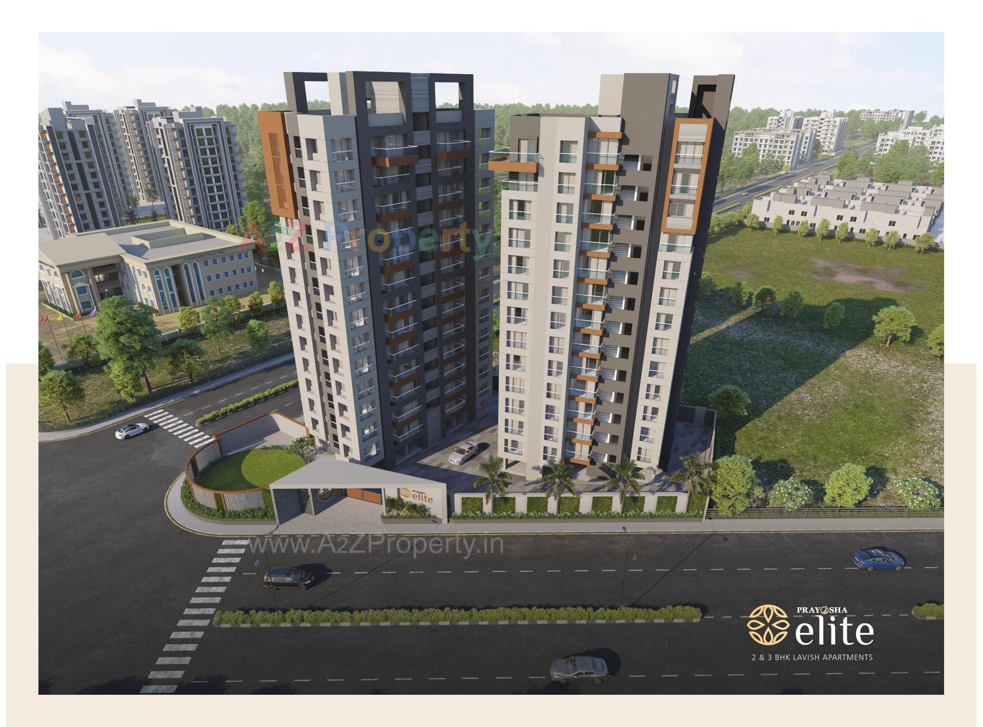 3D Elevation of real estate project Prayosha Elite located at Mo, Surat, Gujarat
