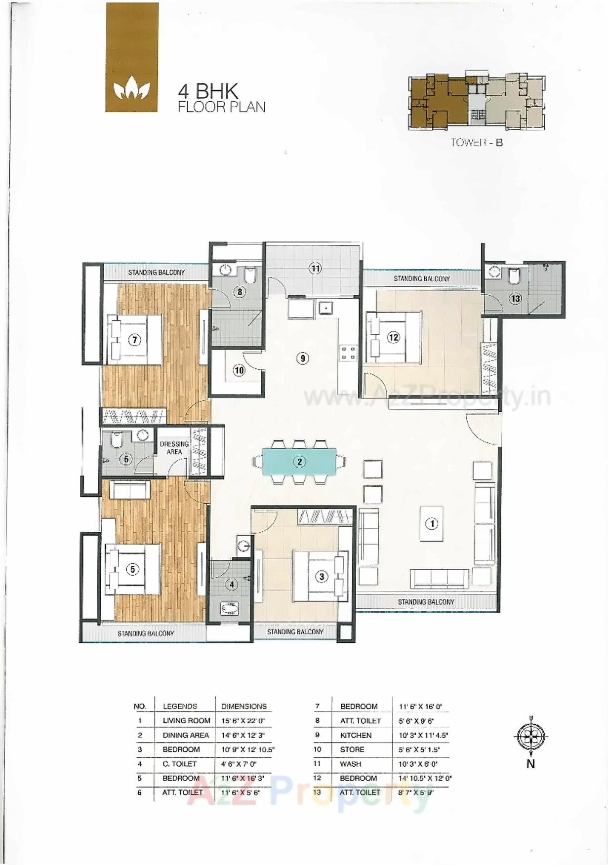 Layout of real estate project Prayosha Exotica located at Dabholi, Surat, Gujarat