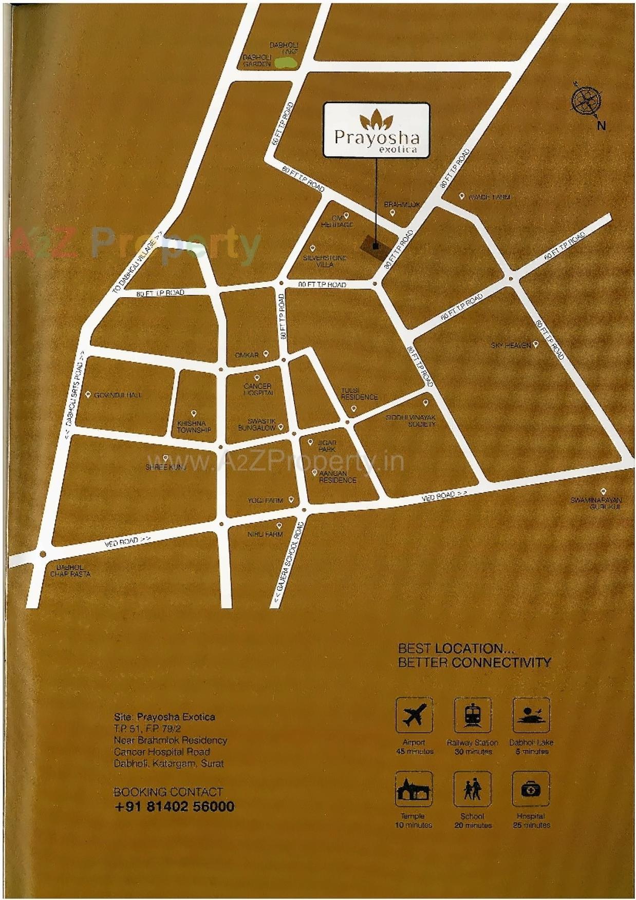  of real estate project Prayosha Exotica located at Dabholi, Surat, Gujarat