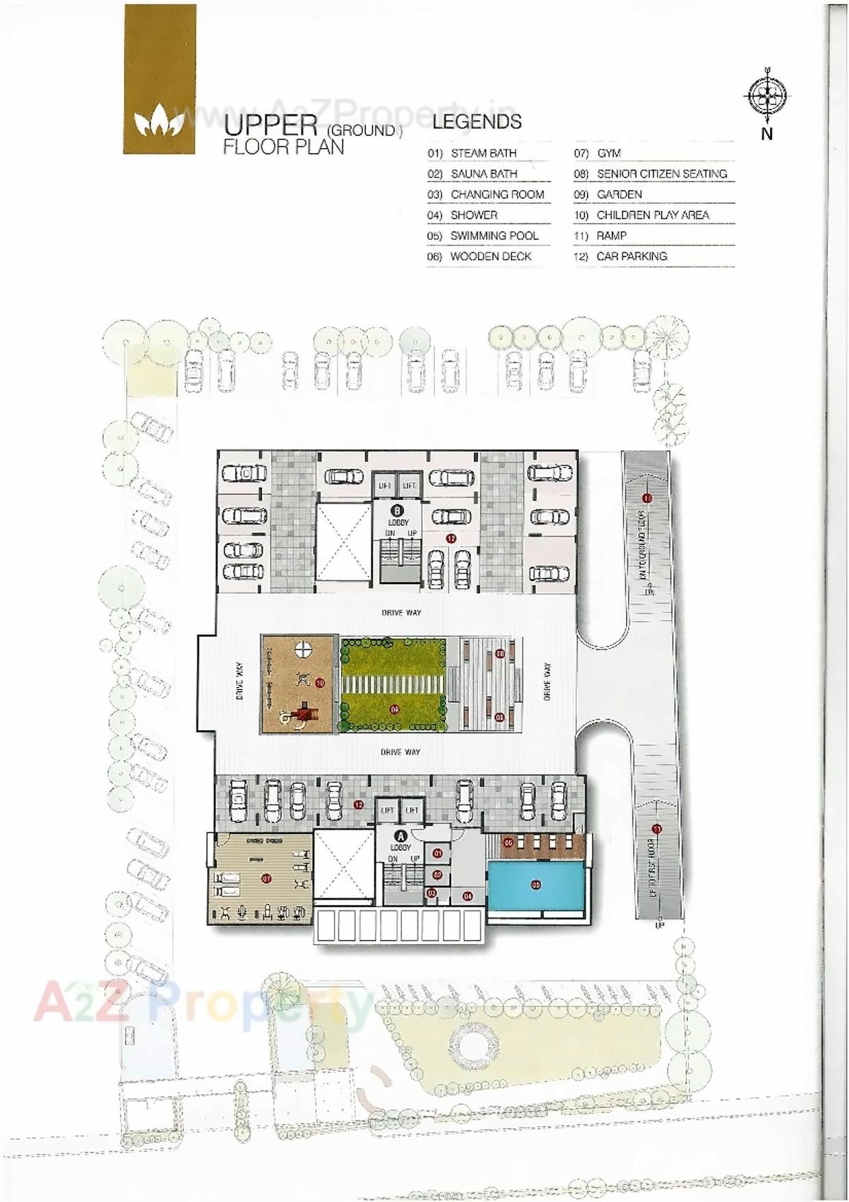 Layout of real estate project Prayosha Exotica located at Dabholi, Surat, Gujarat