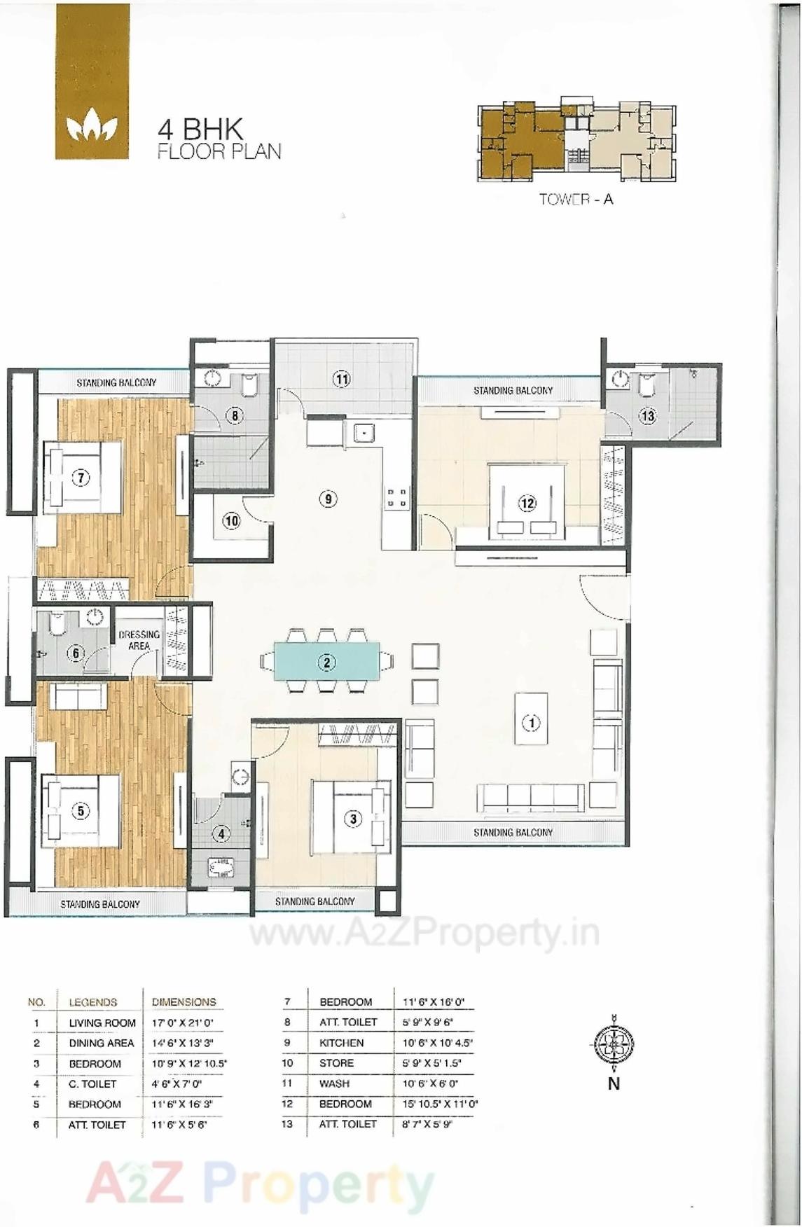 Layout of real estate project Prayosha Exotica located at Dabholi, Surat, Gujarat
