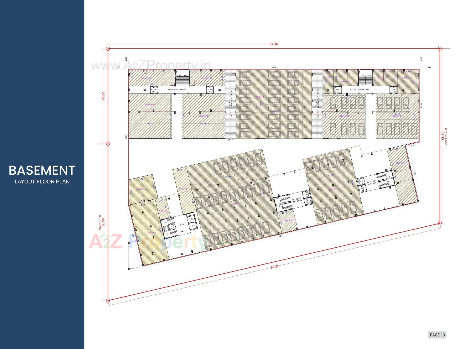 Layout of real estate project Prayosha Impress located at Dindoli, Surat, Gujarat