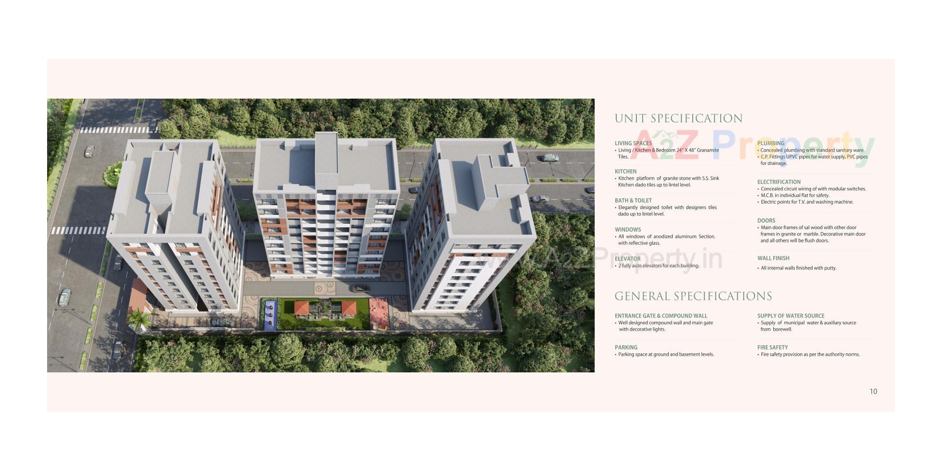 Layout of real estate project Prayosha Orchid located at Dindoli, Surat, Gujarat