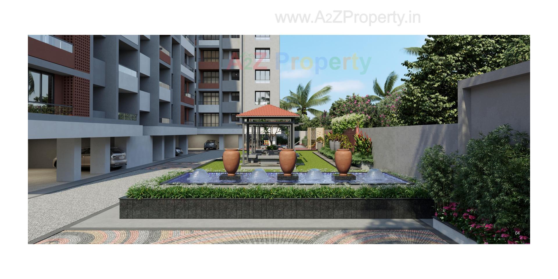 3D Elevation of real estate project Prayosha Orchid located at Dindoli, Surat, Gujarat