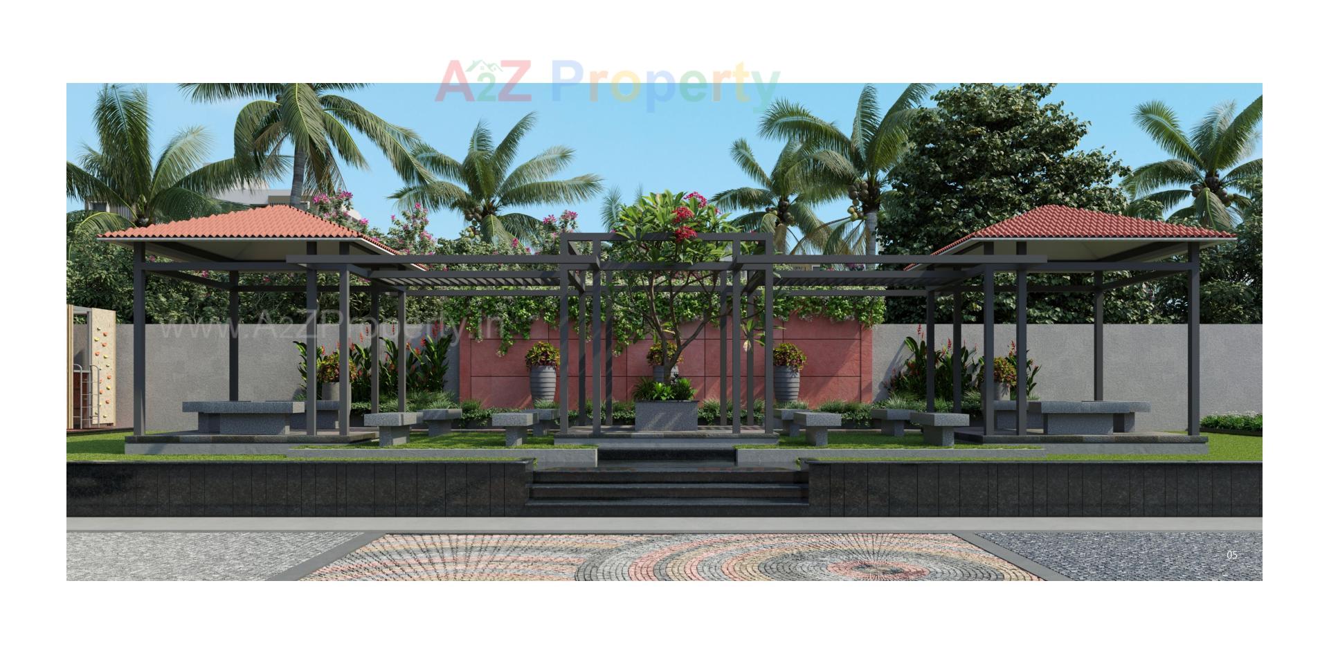 3D Elevation of real estate project Prayosha Orchid located at Dindoli, Surat, Gujarat