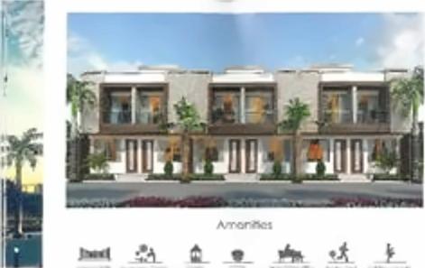 3D Elevation of real estate project Prayosha Park located at Dindoli, Surat, Gujarat