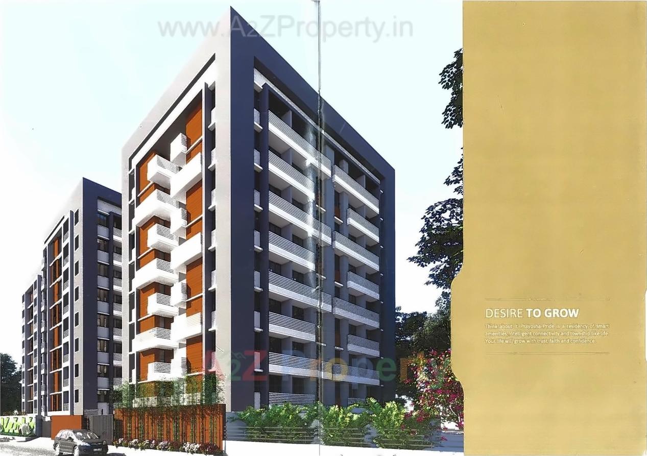 3D Elevation of real estate project Prayosha Pride located at Dindoli, Surat, Gujarat