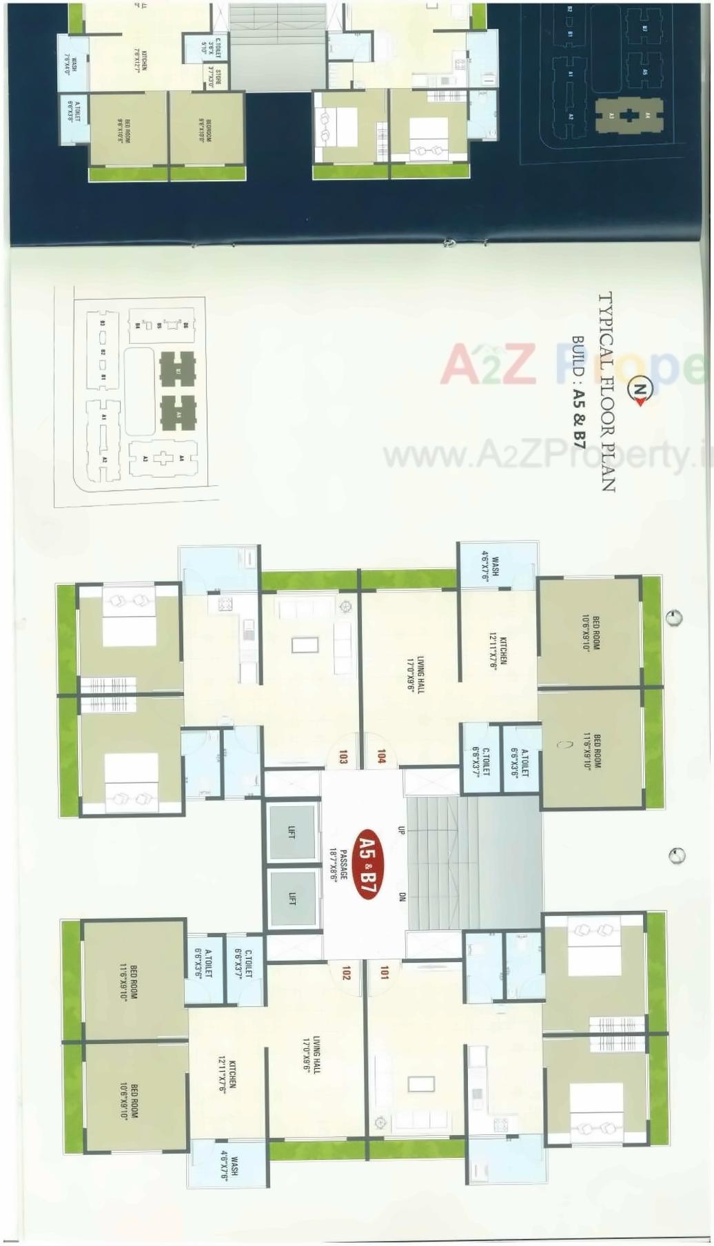 Layout of real estate project Prayosha Prime located at Surat, Surat, Gujarat