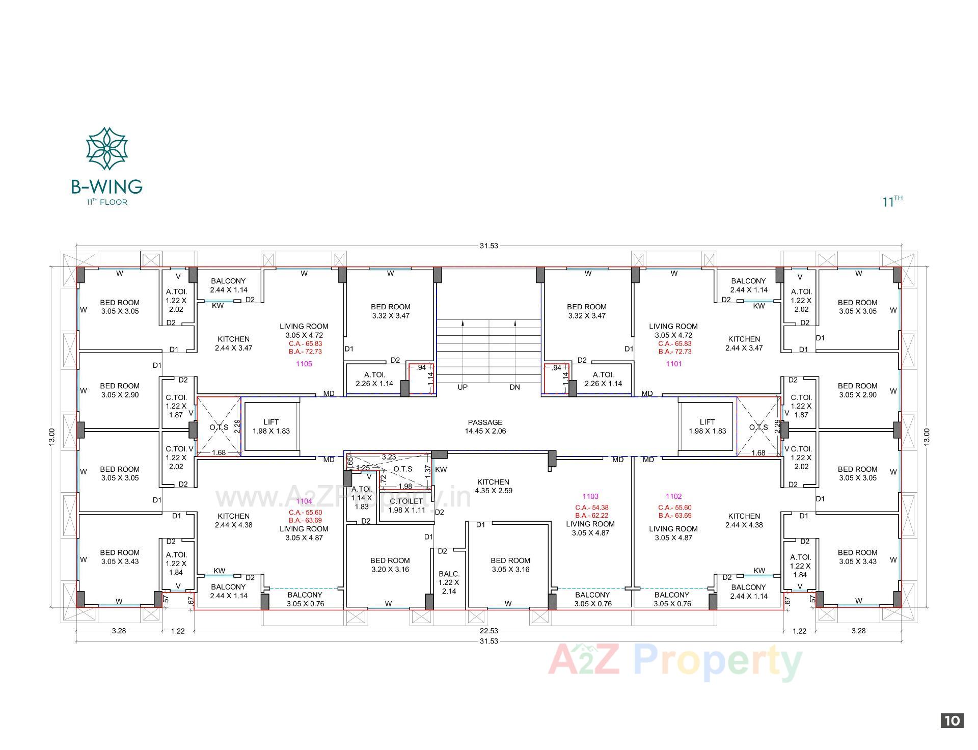 Layout of real estate project Prayosha Shine located at Dindoli--tal, Surat, Gujarat