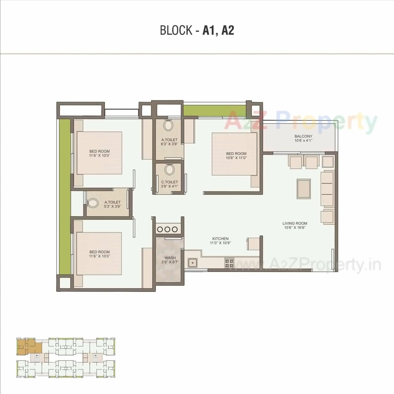Layout of real estate project Prayosha Star located at Surat, Surat, Gujarat