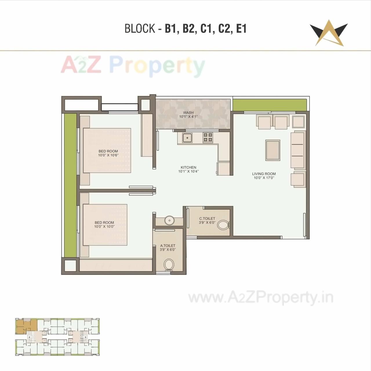 Layout of real estate project Prayosha Star located at Surat, Surat, Gujarat