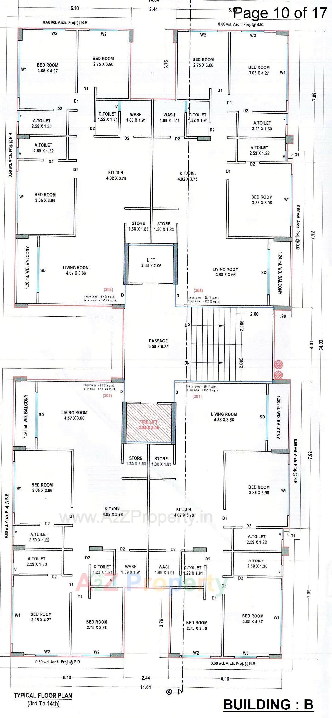 Layout of real estate project Prestige Morar located at Pal, Surat, Gujarat