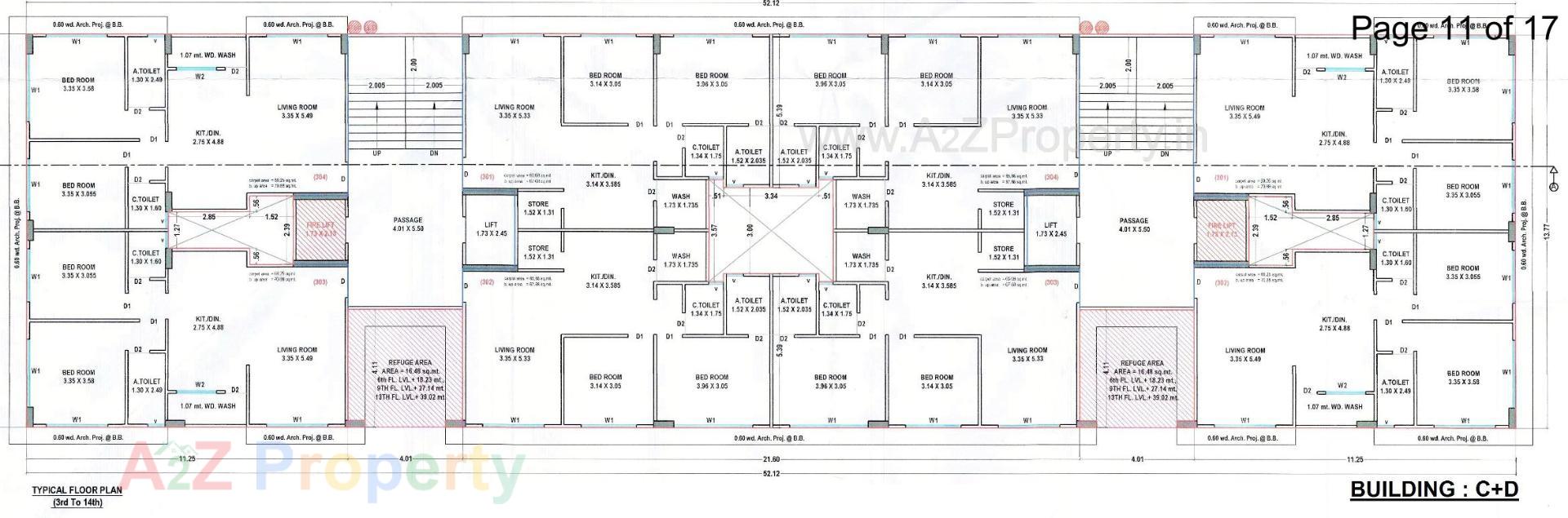 Layout of real estate project Prestige Morar located at Pal, Surat, Gujarat