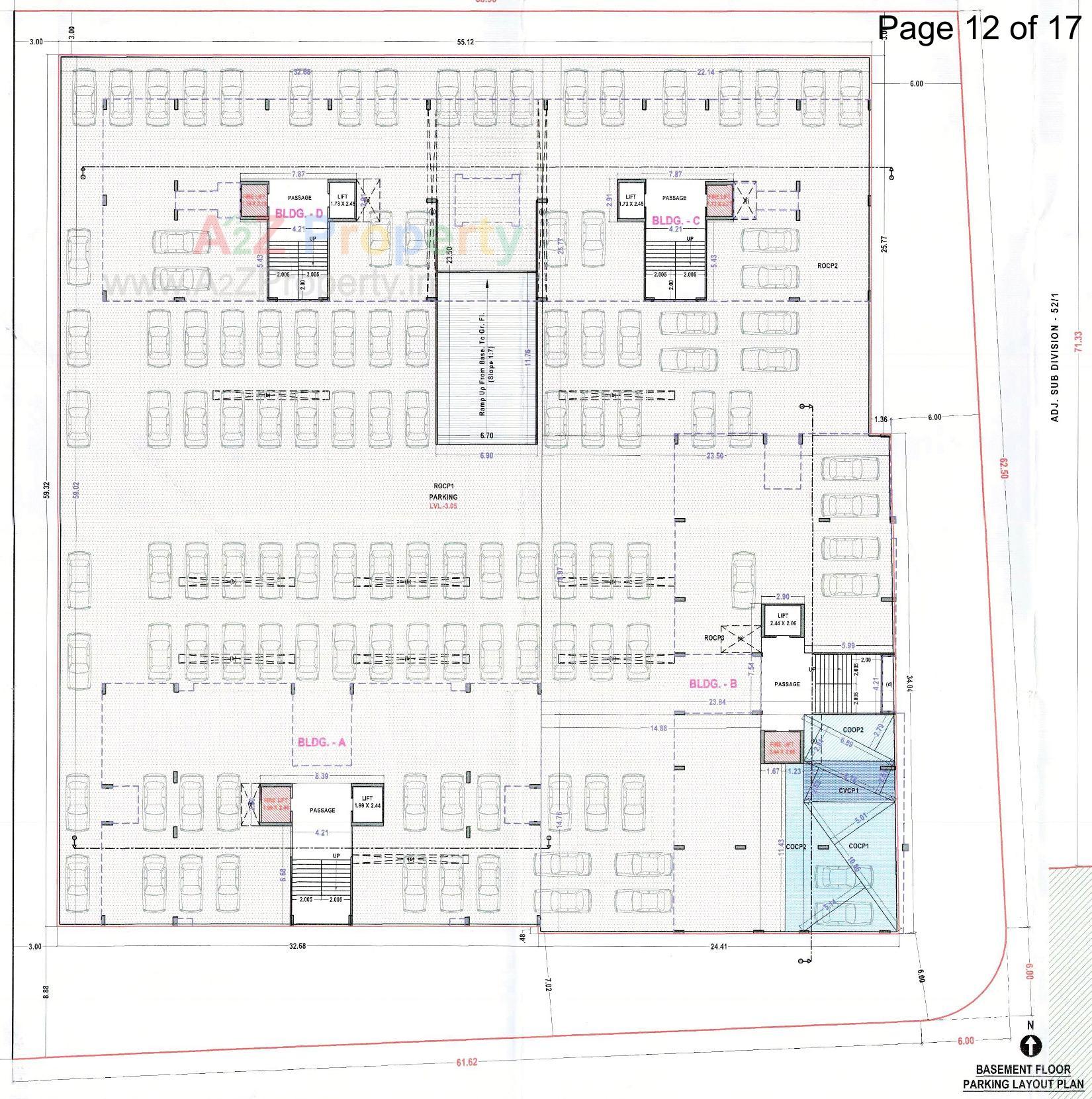 Layout of real estate project Prestige Morar located at Pal, Surat, Gujarat
