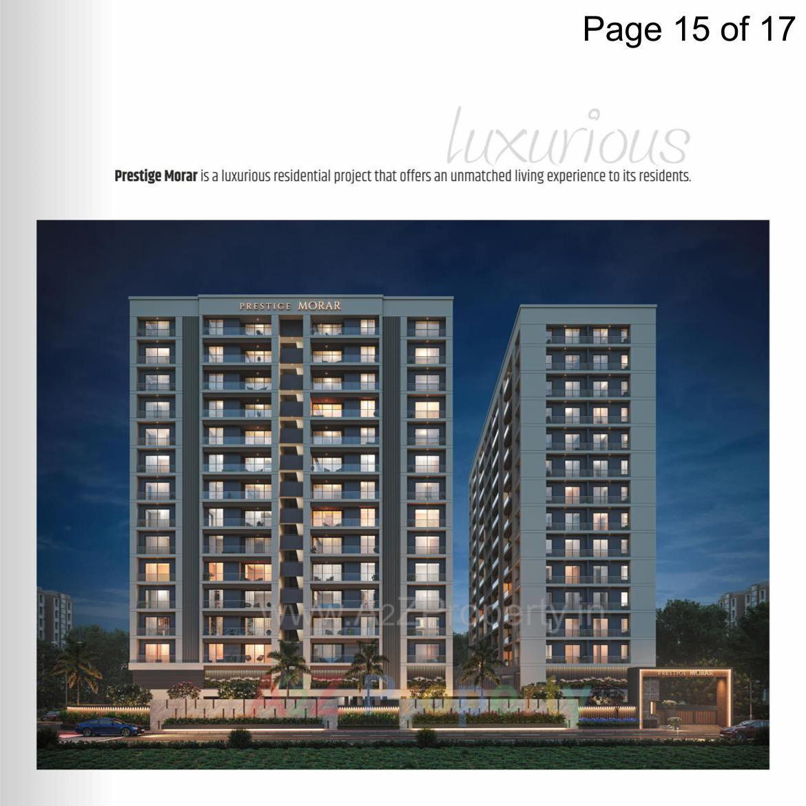 3D Elevation of real estate project Prestige Morar located at Pal, Surat, Gujarat