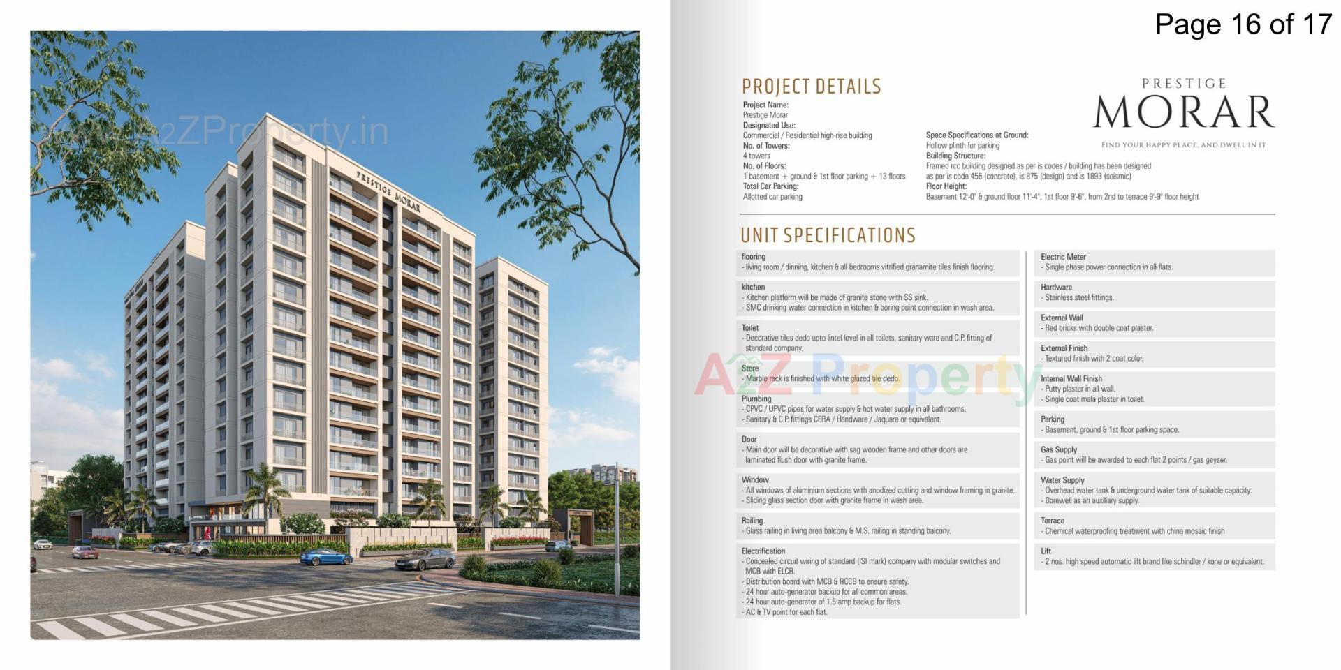  of real estate project Prestige Morar located at Pal, Surat, Gujarat