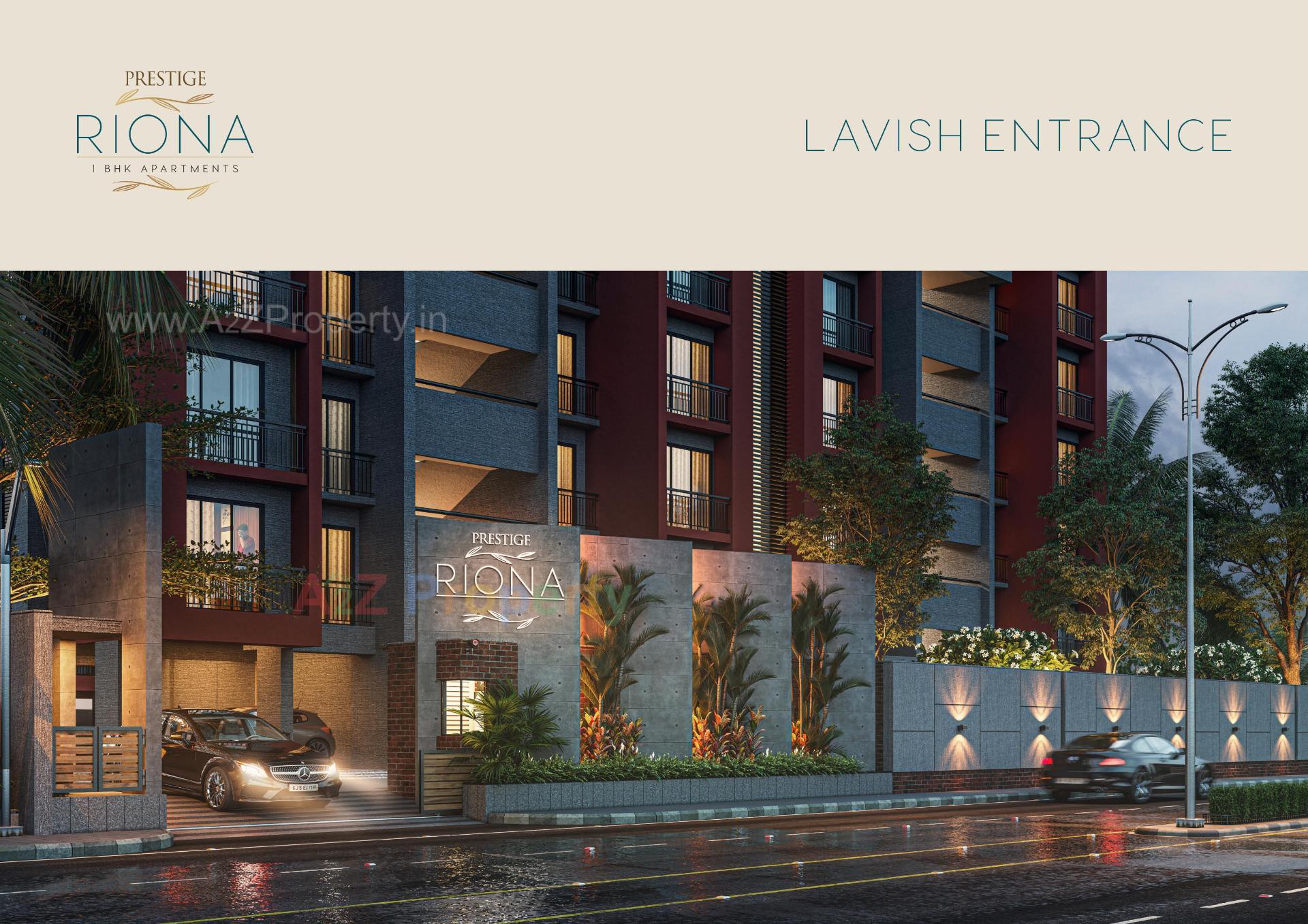 3D Elevation of real estate project Prestige Riona located at Palanpor, Surat, Gujarat