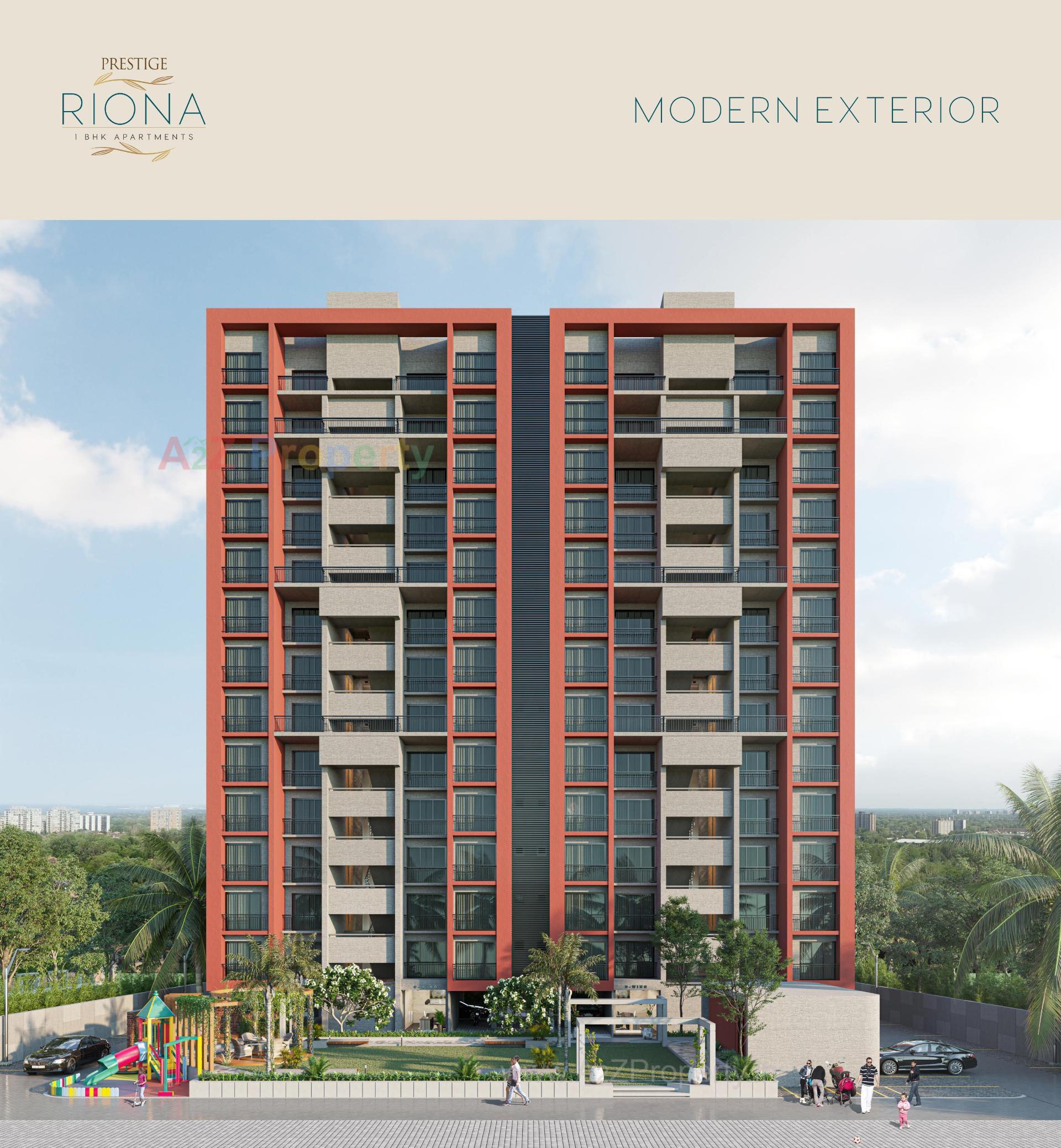 3D Elevation of real estate project Prestige Riona located at Palanpor, Surat, Gujarat