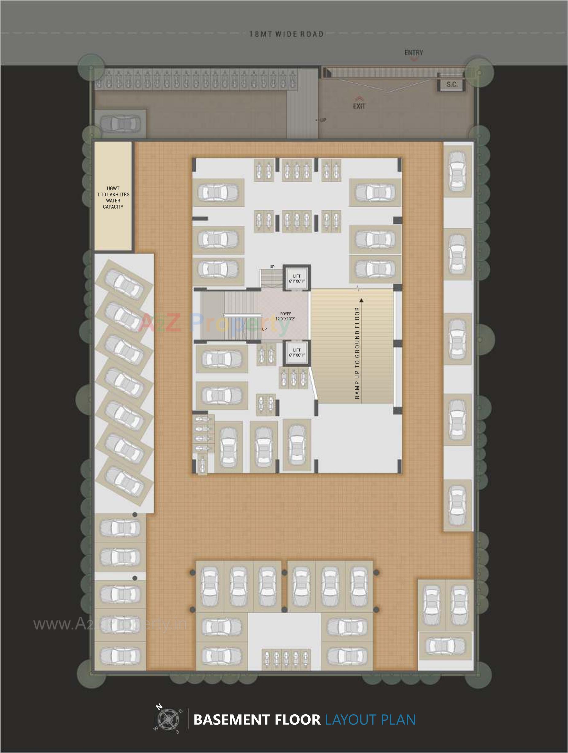 Layout of real estate project Prince Avenue located at Surat, Surat, Gujarat