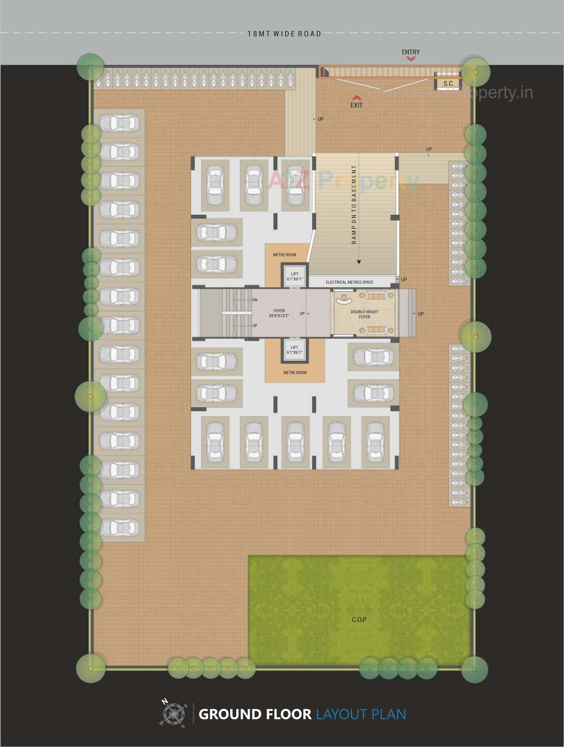 Layout of real estate project Prince Avenue located at Surat, Surat, Gujarat