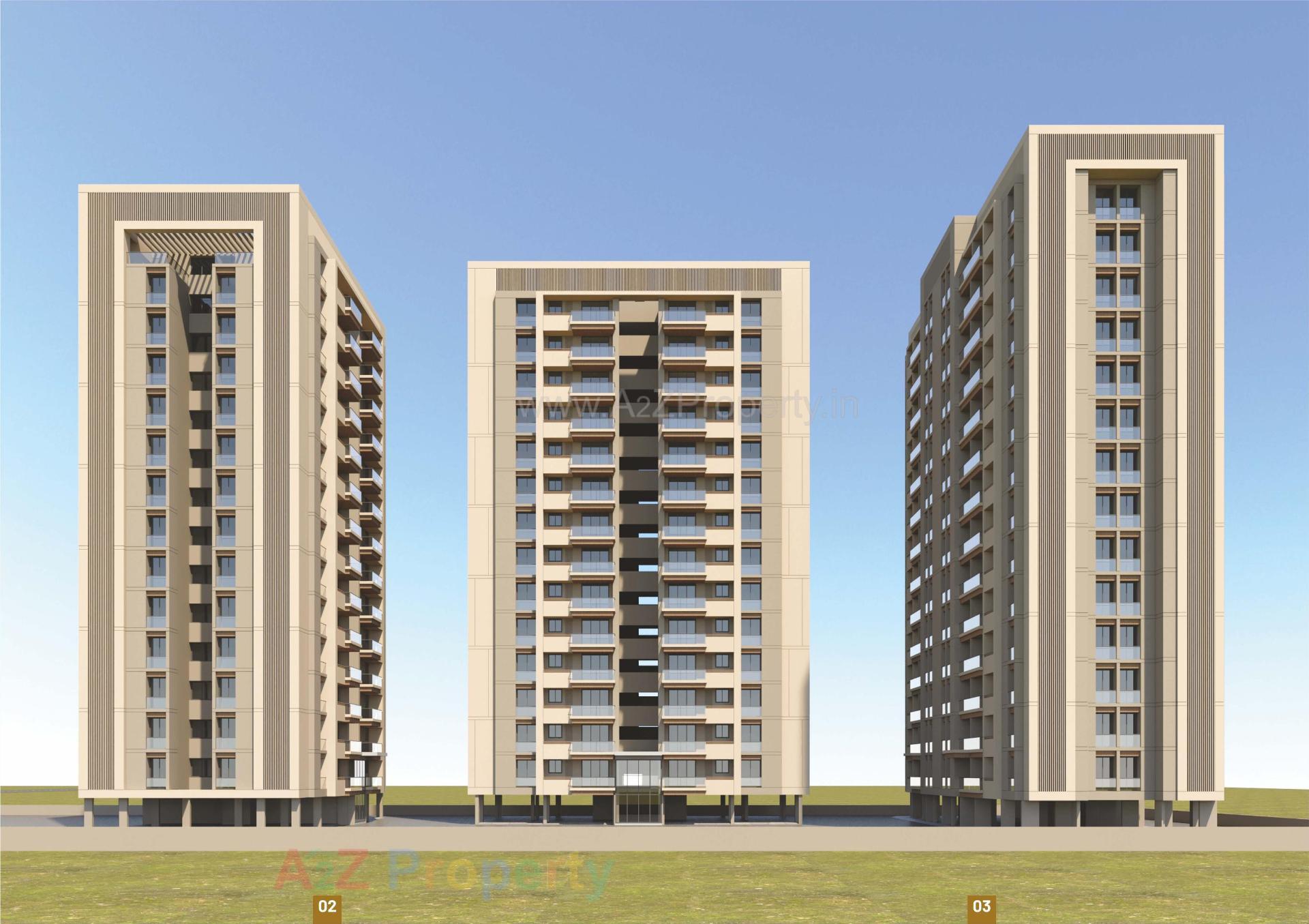 3D Elevation of real estate project Prince Elegance located at Jahangirabad, Surat, Gujarat