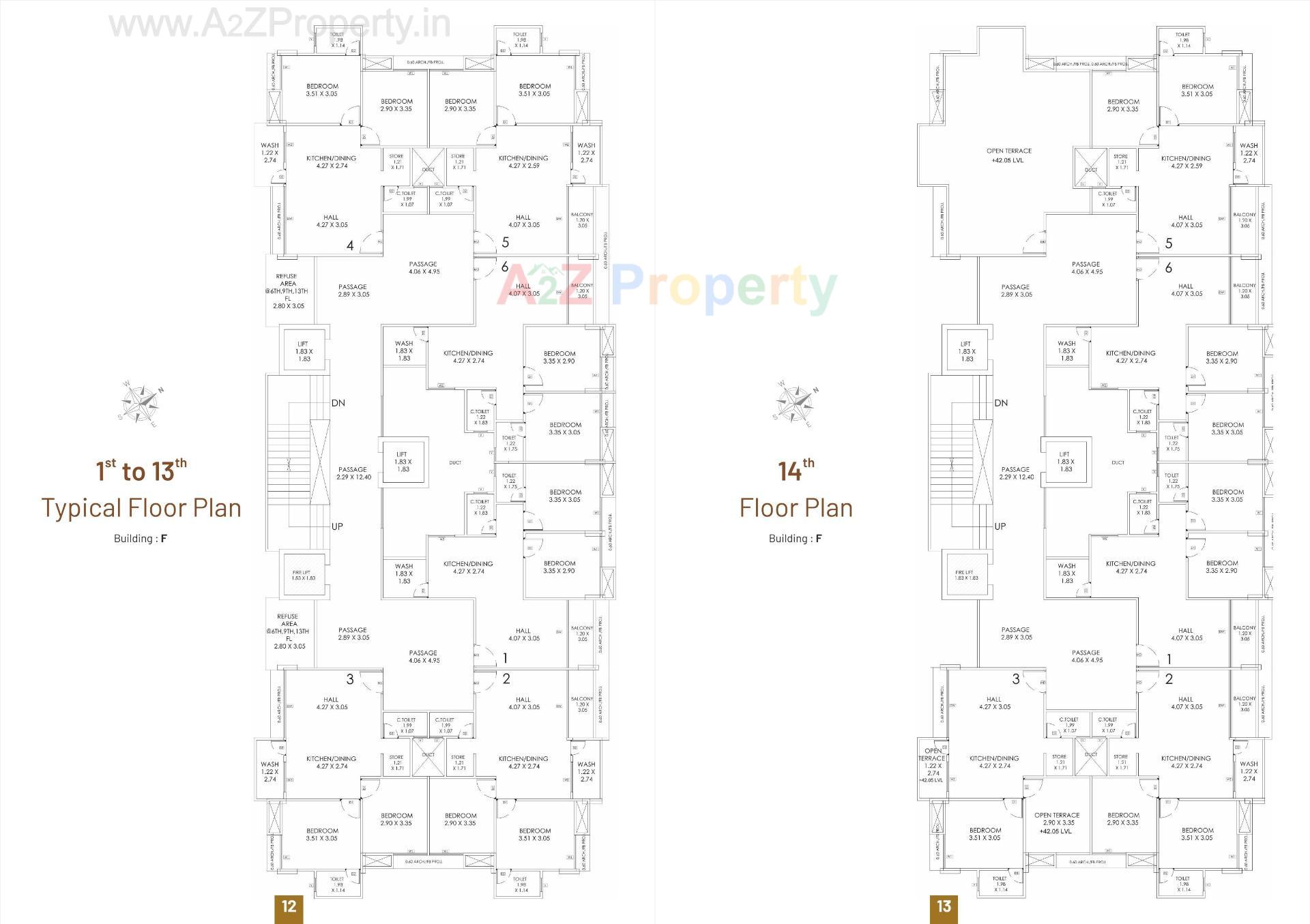 Layout of real estate project Prince Elegance located at Jahangirabad, Surat, Gujarat