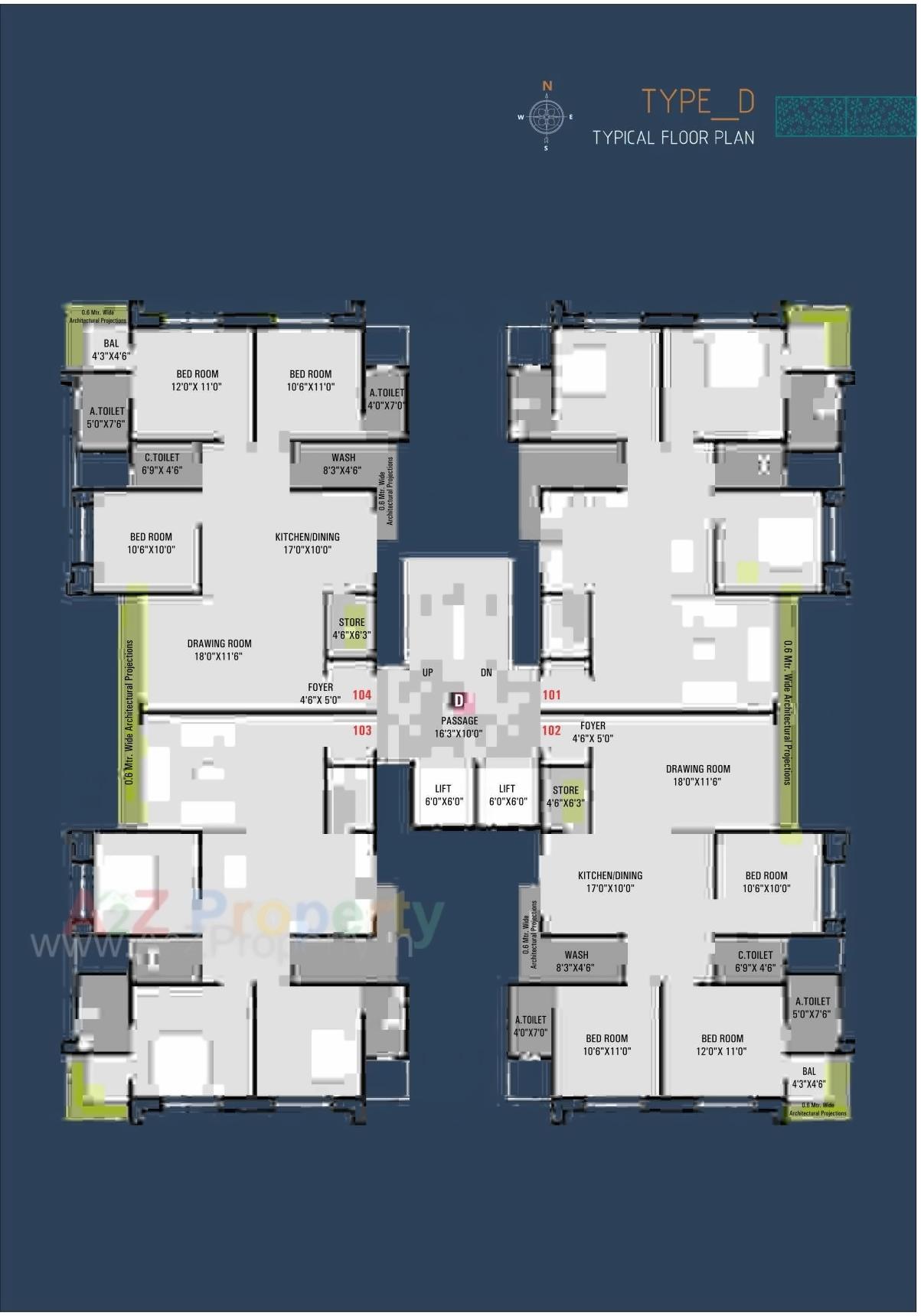 Layout of real estate project Prince Heaven located at Dabholi, Surat, Gujarat