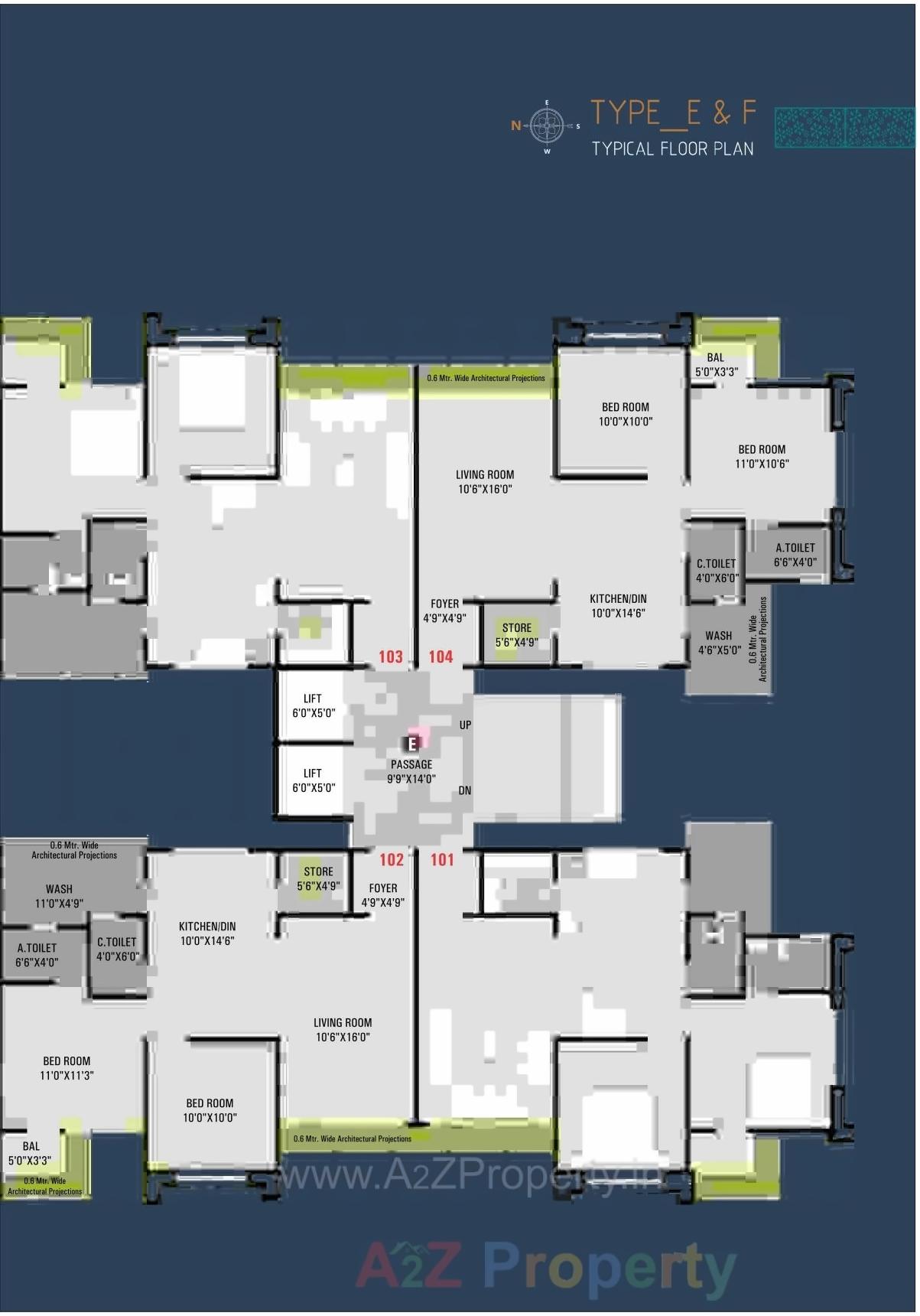Layout of real estate project Prince Heaven located at Dabholi, Surat, Gujarat