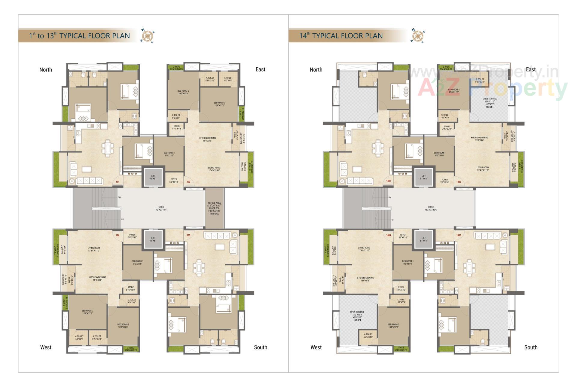 Layout of real estate project Prince Palace located at Dabholi, Surat, Gujarat