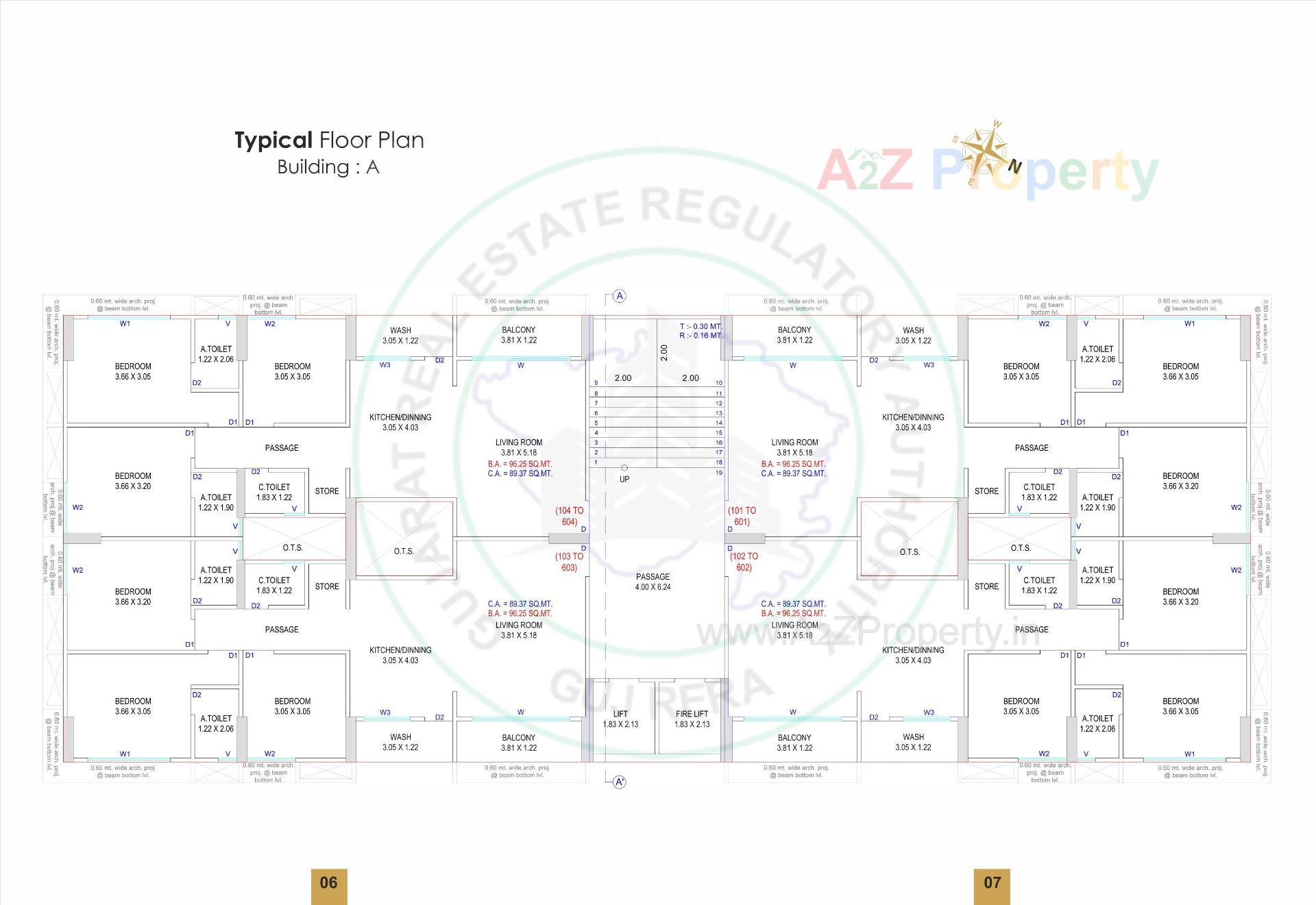 Layout of real estate project Prism Luxuria located at Abrama, Surat, Gujarat