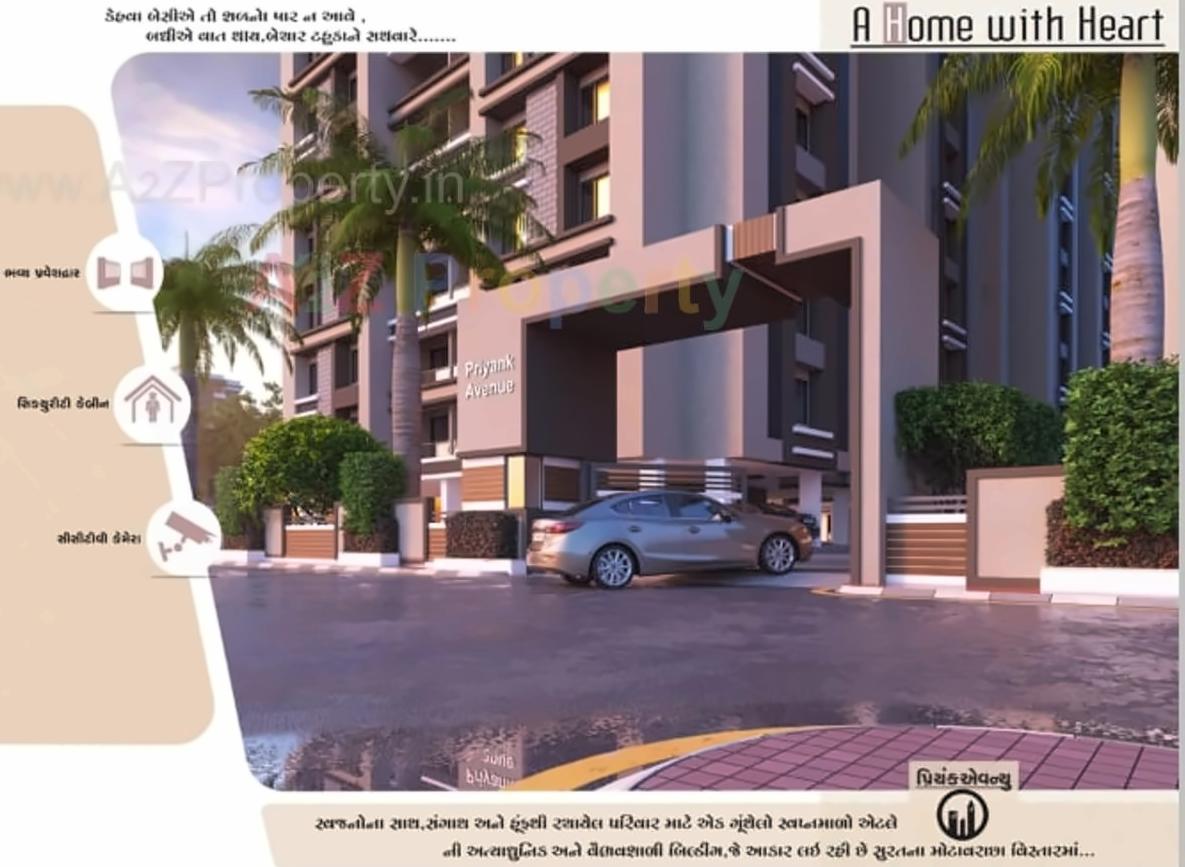 3D Elevation of real estate project Priyank Avenue located at Varachha, Surat, Gujarat