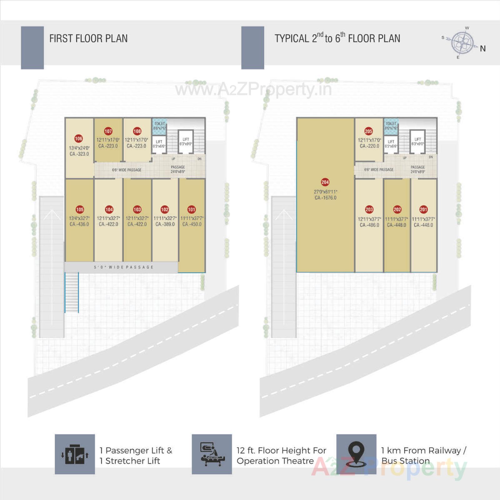 Layout of real estate project Pulse House located at City, Surat, Gujarat