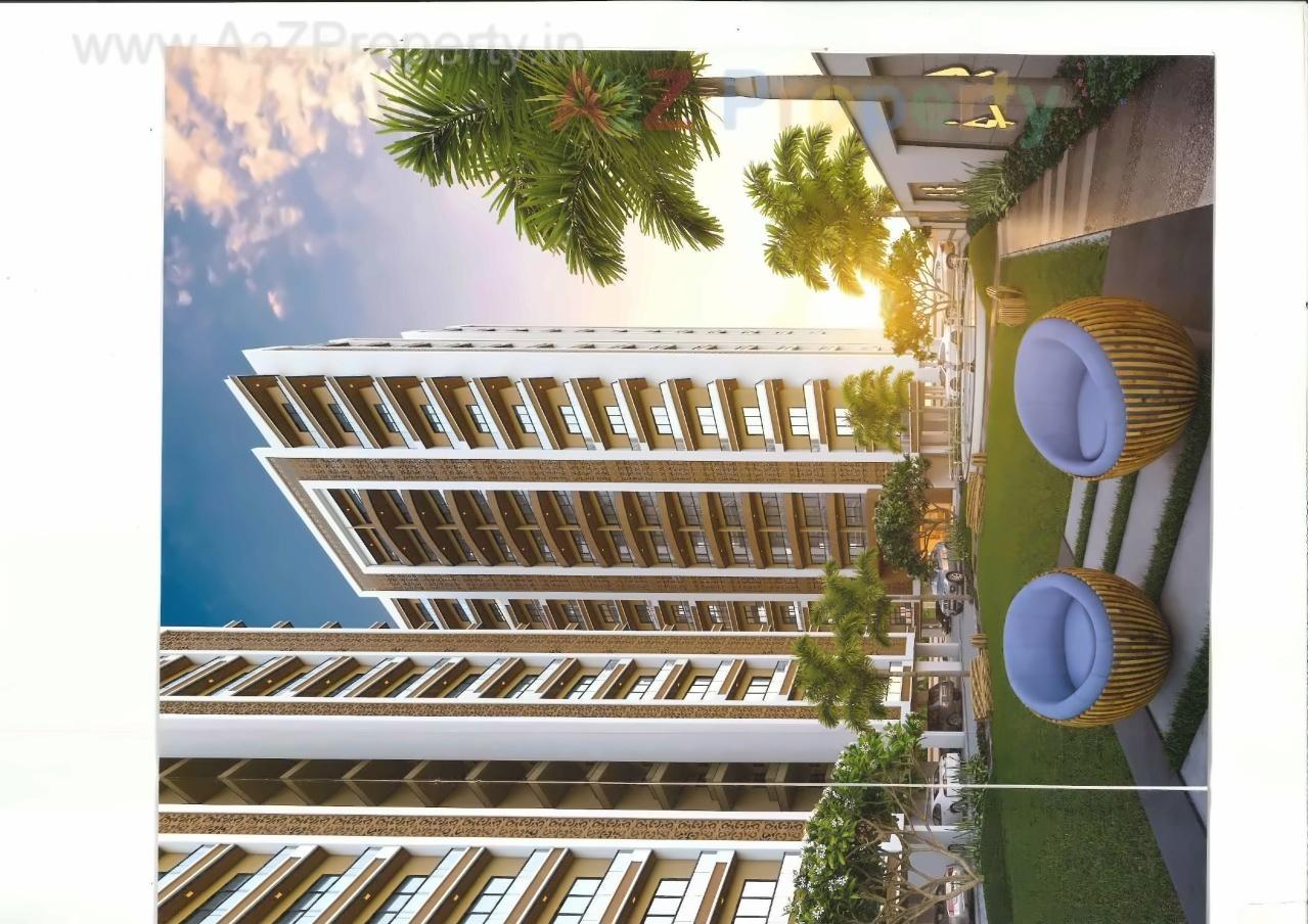 3D Elevation of real estate project Pushkar Heights located at Puna, Surat, Gujarat