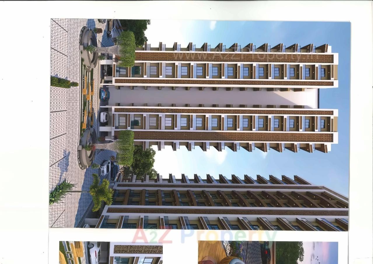 3D Elevation of real estate project Pushkar Heights located at Puna, Surat, Gujarat