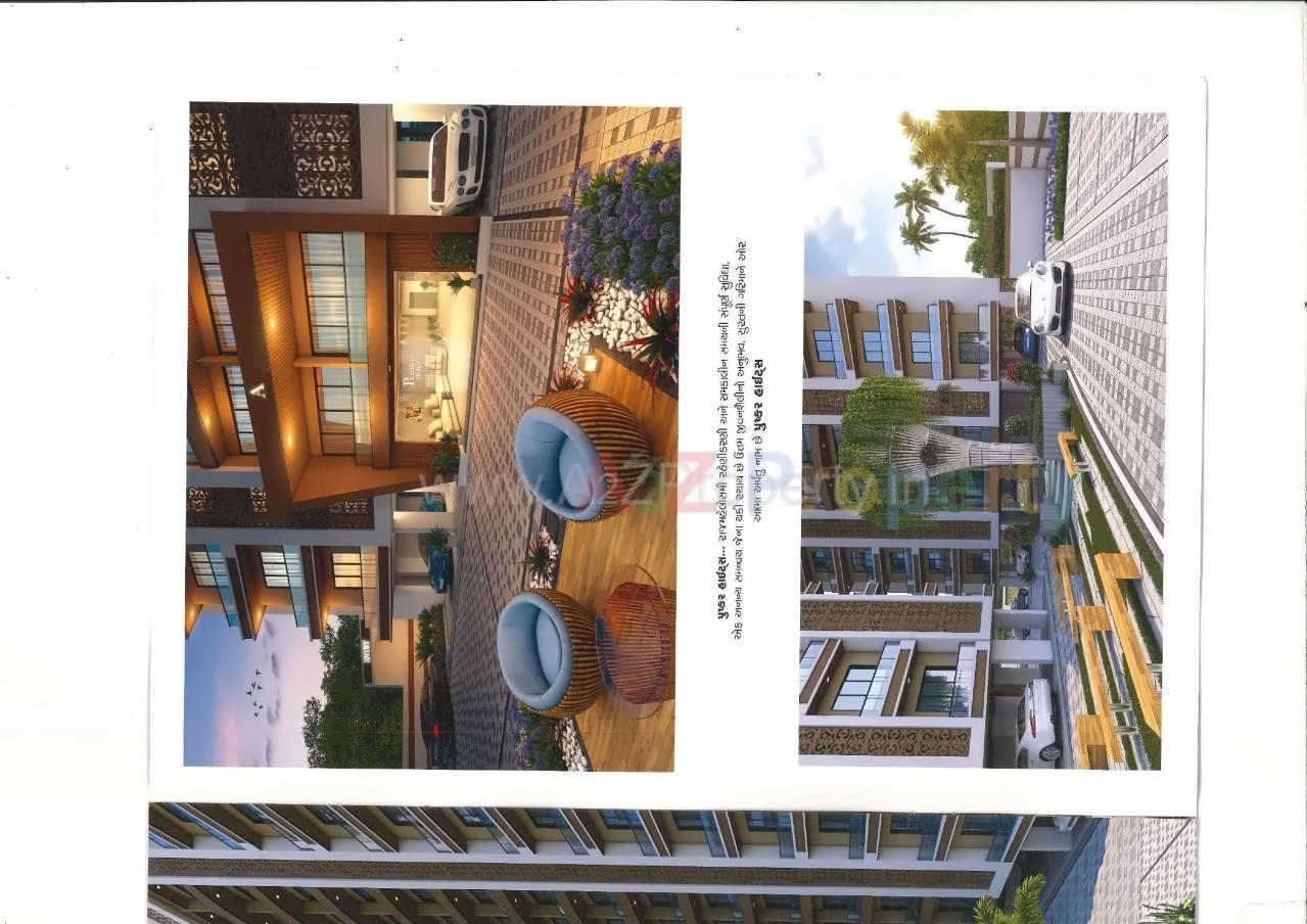 3D Elevation of real estate project Pushkar Heights located at Puna, Surat, Gujarat