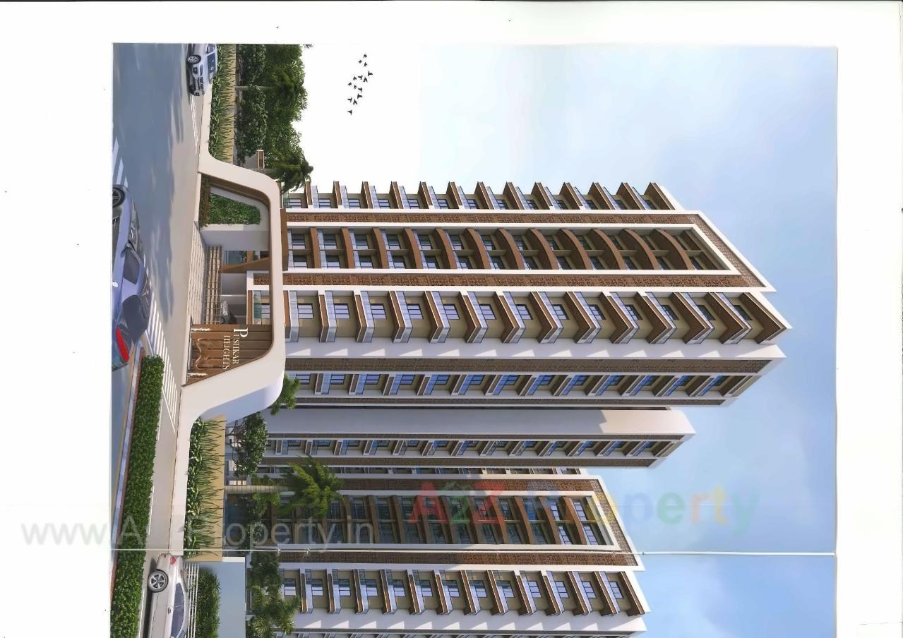3D Elevation of real estate project Pushkar Heights located at Puna, Surat, Gujarat